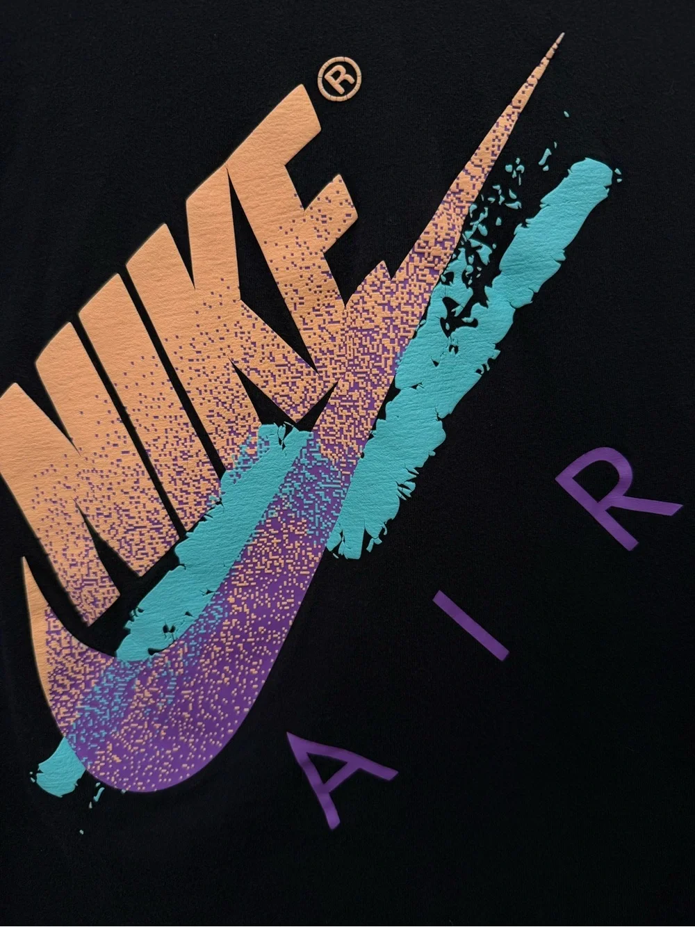 Nike Kids Boys Air Swoosh Graphic Tee Shirt Black Size Small